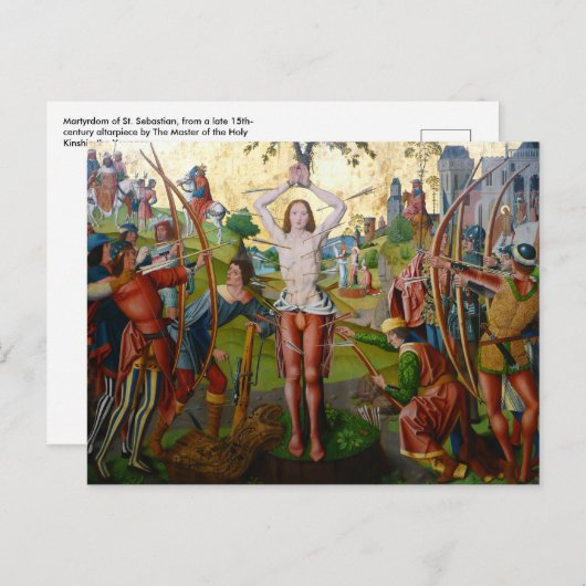 1e Martyrdom St. Sebastian (M 013) Briefkaart (Voorkant / Achterkant)
