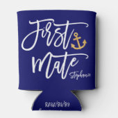 1e Mate Nautical Maid of Honor Bachelorette Blikjeskoeler (Achterkant)