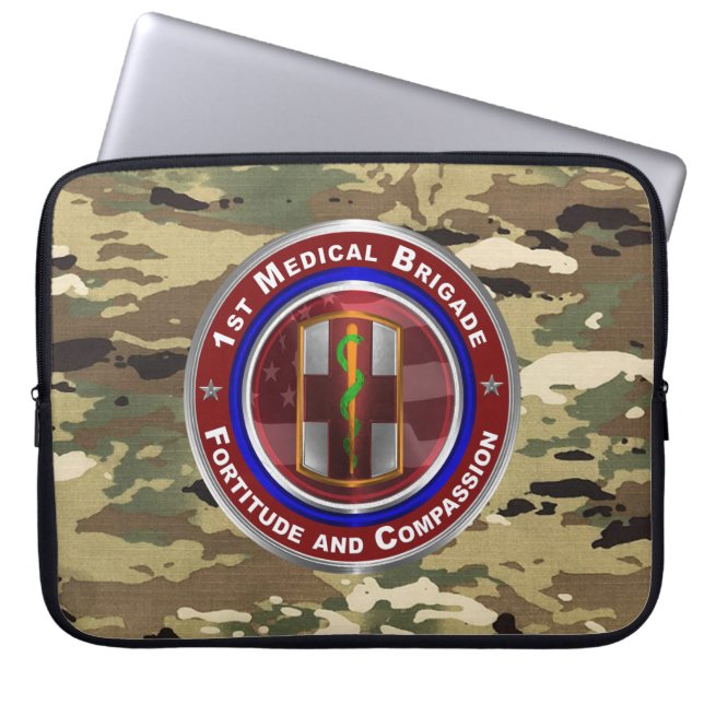 1e Medische Brigade Laptop Sleeve (Voorkant)