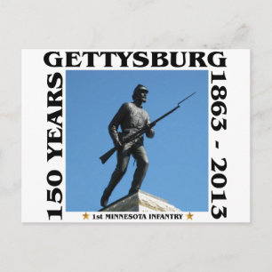 1e Minnesota Infantry - 150e Gettysburg Briefkaart