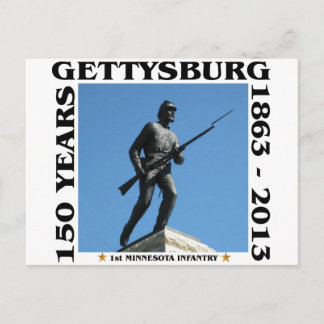 1e Minnesota Infantry - 150e Gettysburg Briefkaart