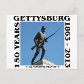 1e Minnesota Infantry - 150e Gettysburg Briefkaart (Voorkant)