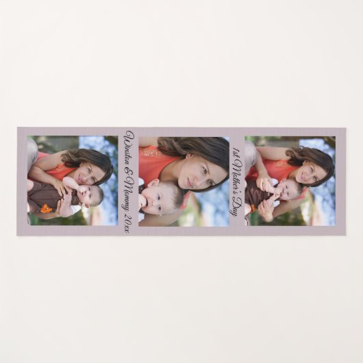 1e Moederdag Aangepaste Foto & Tekst Yoga Mat (Voorkant (horizontaal))