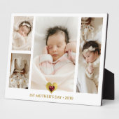1e Moederdag Fotocollage Keepsake Fotoplaat (Zijkant)
