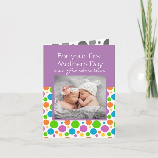 1e Moederdag Kaart voor oma (Voorkant)