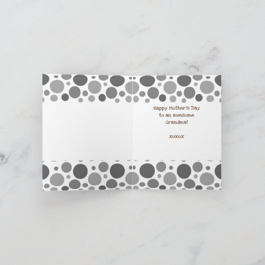 1e Moederdag Kaart voor oma (Binnen)