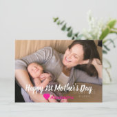 1e Moederdag Vakantiekaart Feestdagenkaart (Staand voorkant)