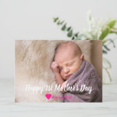 1e Moederdag Vakantiekaart Feestdagenkaart (Staand voorkant)