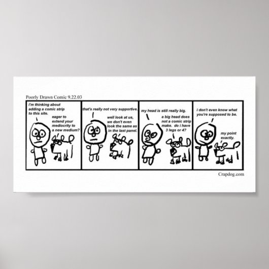 1e naar achteren getrokken strip poster (Voorkant)
