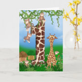 1e Oerwoud op de geboorte Kaart (Gele Bloem)