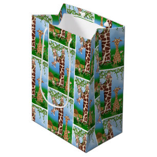 1e Oerwoud op de geboorte Medium Cadeauzakje