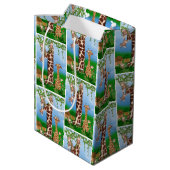 1e Oerwoud op de geboorte Medium Cadeauzakje (Achterkant Gekanteld)