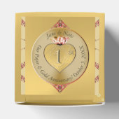 1e of 50e bruiloft Jubileum Golden Bedankdoosjes (Bovenkant)