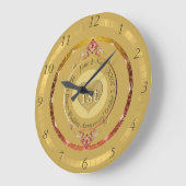 1e of 50e gouden Jubilea wandklok (Hoek)