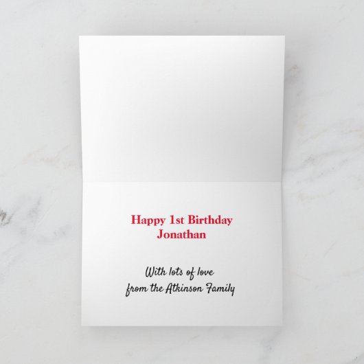 1e of elke leeftijd Oerwoud Verjaardag Kaart (Binnen)