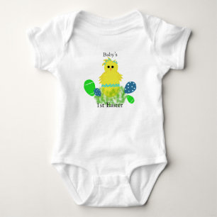 1e paasegeel blauw Baby kuikenei Romper