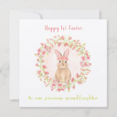 1e paaskaartbundel, kleindochter paaskaart kaart (Voorkant)