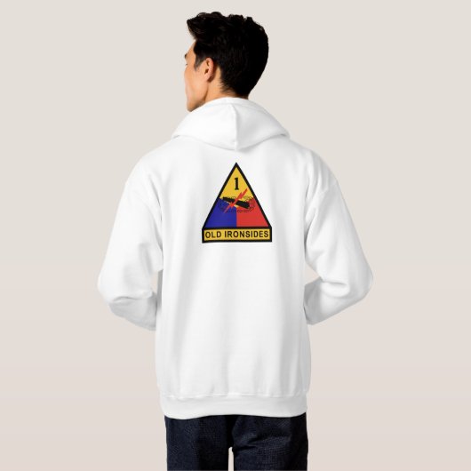 1e pantserdivisie - 1 hoodie (Achterkant volledig)