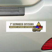 1e pantserdivisie [1e AD] Bumpersticker (Op auto)