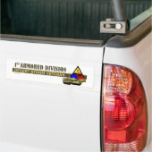 1e pantserdivisie [1e AD] Bumpersticker (Op Truck)