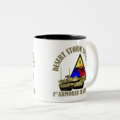 1e pantserdivisie [1e AD] Tweekleurige Koffiemok (Voorkant rechts)