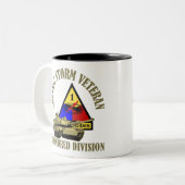 1e pantserdivisie [1e AD] Tweekleurige Koffiemok (Voorkant links)