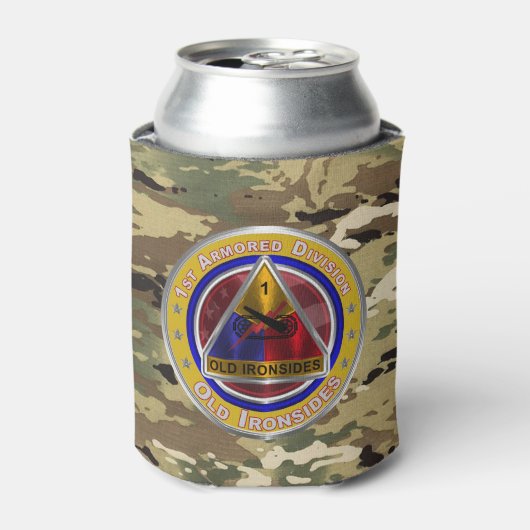 1e pantserdivisie blikjeskoeler (Blikje Voorkant)