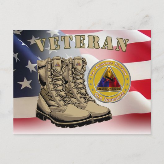 1e pantserdivisie briefkaart (Voorkant)