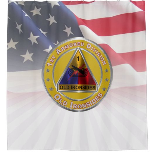1e pantserdivisie douchegordijn (Voorkant)