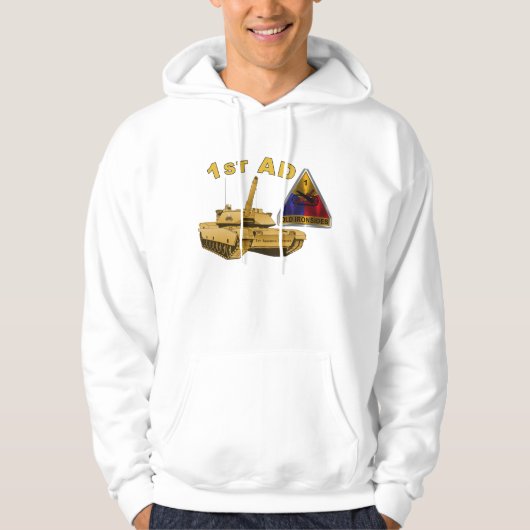 1e pantserdivisie hoodie (Voorkant)