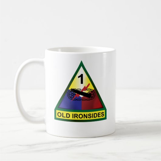 1e pantserdivisie koffiemok (Links)