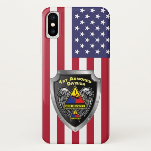 1e Pantserdivisie “Old Ironsides” Case-Mate iPhone Case (Achterkant)