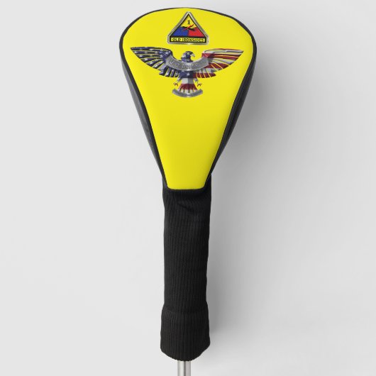 1e Pantserdivisie “Old Ironsides” Golfheadcover (Voorkant)