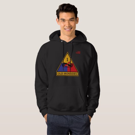 1e pantserdivisie "Oude ijronden" Hoodie (Voorkant volledig)