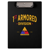 1e pantserdivisie "Oude ijronden" Klembord (Voorkant)