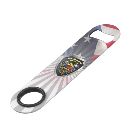 1e pantserdivisie "Oude ijronden" Speed Flessenopener (Voorkant Gekanteld)