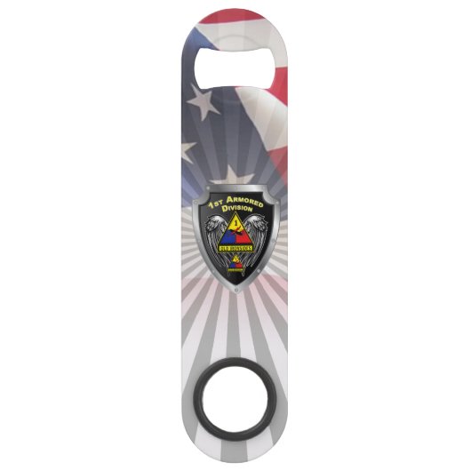 1e pantserdivisie "Oude ijronden" Speed Flessenopener (Voorkant)