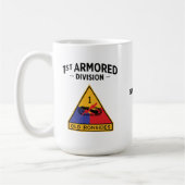 1e Pantserdivisie "Oude Ironsides" Badge Koffiemok (Links)