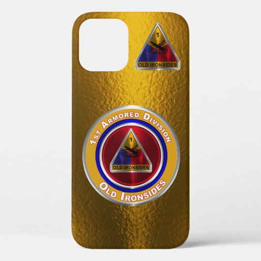 1e Pantserdivisie "Oude Ironsides" Gepersonaliseer Case-Mate iPhone Case (Achterkant)