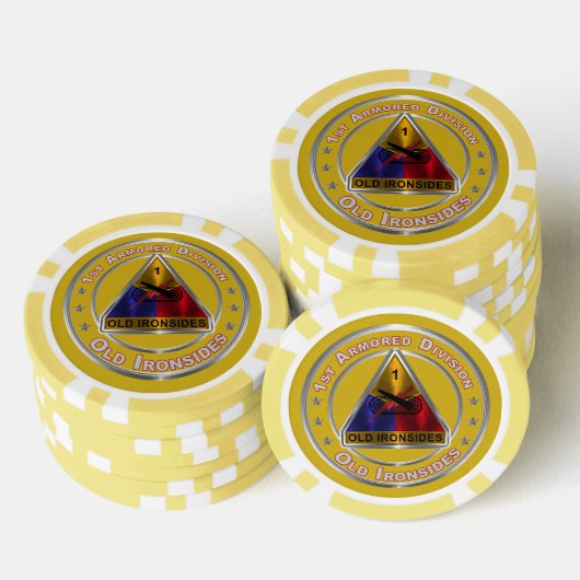 1e pantserdivisie poker chips (Opstapeling)