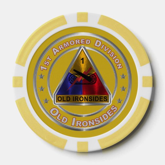 1e pantserdivisie poker chips (Voorkant)