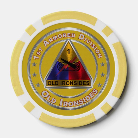 1e pantserdivisie poker chips (Achterkant)