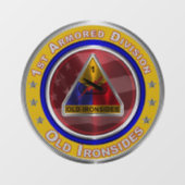 1e pantserdivisie  raamsticker (Vel)