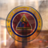 1e pantserdivisie  raamsticker (Vel 2)