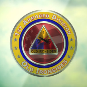 1e pantserdivisie  raamsticker