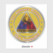 1e pantserdivisie sticker (Vel)