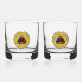 1e pantserdivisie whisky glas