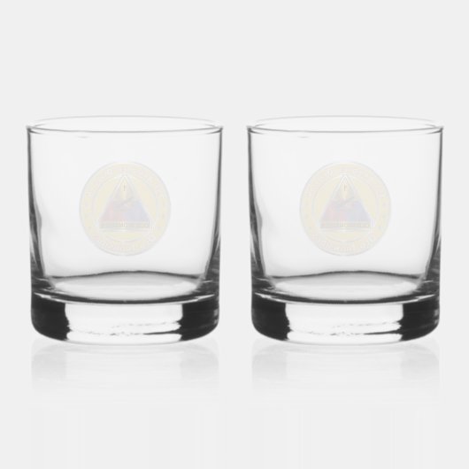 1e pantserdivisie whisky glas (Achterkant)