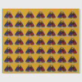 1e Pantserdivisie Zilveren Gevormde Patch Cadeaupapier (Vlak)