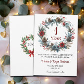 1e Paper Wedding Jubileum Winter Save The Date